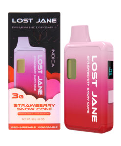 LOST JANE 3G DISPOSABLE STRAWBERRY SNOW CONE | Shatter Sauce + Live Rosin Jam