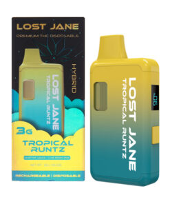 LOST JANE 3G DISPOSABLE TROPICAL RUNTZ | Shatter Sauce + Live Rosin Jam